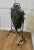Victorian Arts and Crafts Gothic Shield Iron Fire Screen For Sale - Image 4 of 7