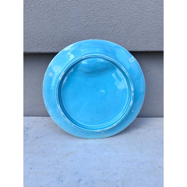 French Country Majolica Asparagus Plate Clairefontaine, Circa 1880 For Sale - Image 3 of 3