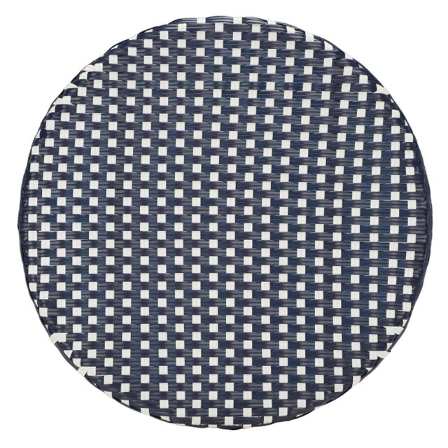 California Bistro Table - Navy/White For Sale - Image 4 of 7