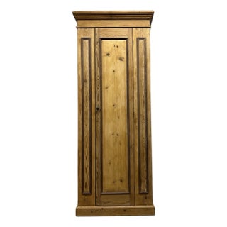 19th Century English Pine Wardrobe For Sale