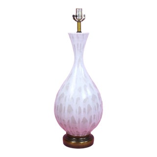 Late 20th Century Mid-Century Modern Glazed Ceramic Table Lamp For Sale