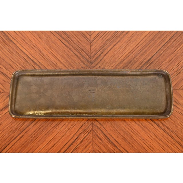 Tiffany Studios New York "Zodiac" Bronze Pen Tray For Sale - Image 10 of 13