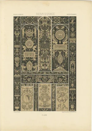 Pralon after Albert Racinet, LVI of L’Ornement Polychrome, 1869, Paper