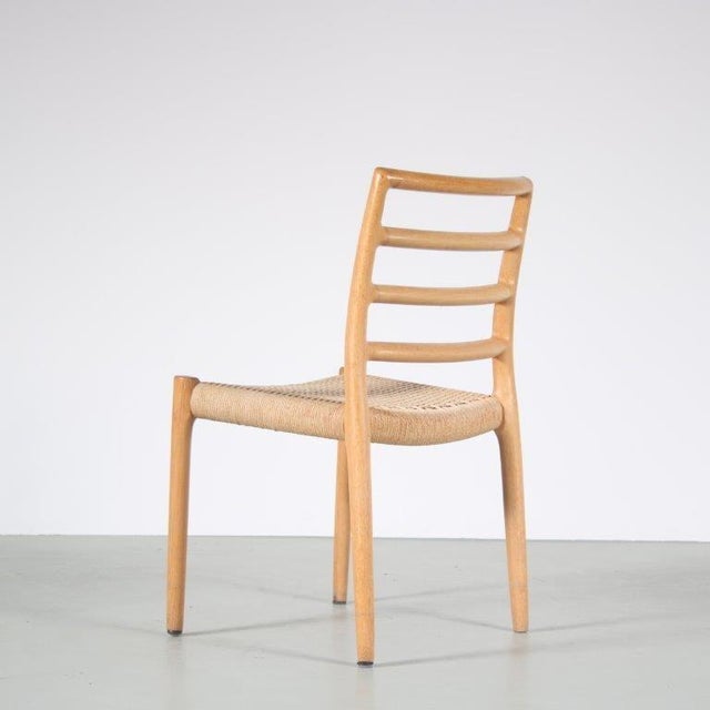 Oak Dining Table and Chairs from Moller, Denmark, 1970s, Set of 5 For Sale - Image 10 of 18