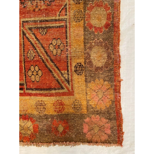 Traditional 19th Century Floral Khotan Samarkand Rug For Sale - Image 3 of 9