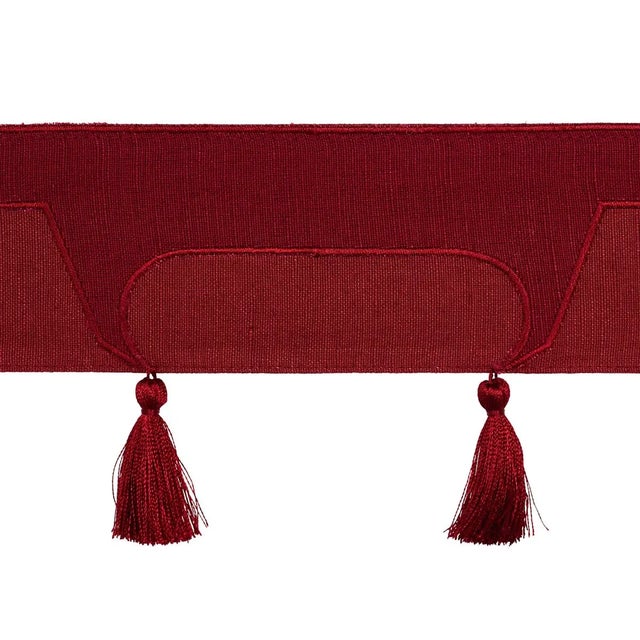 Not Yet Made - Made To Order Sample - Schumacher X David Kaihoi Pagoda Trim in Red For Sale - Image 5 of 5