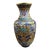 Vintage Chinese Gilt Cloisonné Enamel Floral Vase, Beijing, Mid-Century, 8” For Sale