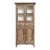 19th Century Rustic Country French Stripped Pine Vitrine For Sale