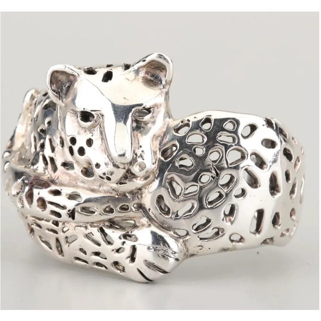 This is part of Chairish’s Costume Jewelry assortment. A Rare Superb wild animal Vintage Modernist Brutalist Exotic Mexico...