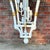 Mid 20th Century Vintage Palm Beach Regency Parcel Gilt White Pagoda Chandelier Dorothy Draper Style - Newly Painted For Sale - Image 5 of 12