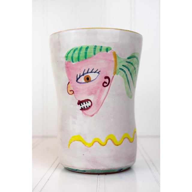 Ceramic Listed Artist Amy Sabrina 1999 Postmodern Pottery Vessel For Sale - Image 7 of 17