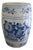 Blue and White Porcelain Chinoiserie Chinese Garden Stool or Side Table For Sale