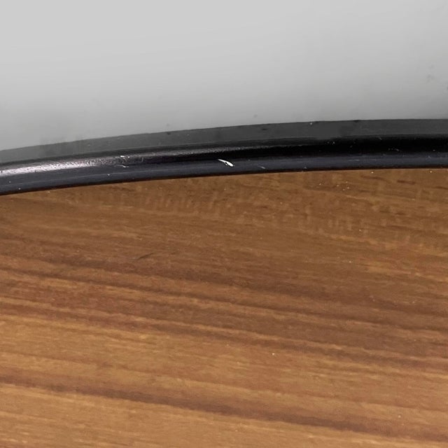 Mid-Century Modern Italian Brass and Black Wood Tray from MB Italia, 1950s For Sale - Image 9 of 12