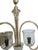 Metal Art Deco Glass Style Chandelier, Former Czechoslovakia, 1930s For Sale - Image 7 of 13
