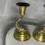 Metal Vintage Brass Dolphin Candlestick Holders- Pair For Sale - Image 7 of 11