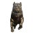 1970s Arthur Court Designs Bronze English Bulldog Dog Inkwell For Sale
