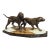 A French 1930s Hunting Dog Group on Marble Base For Sale