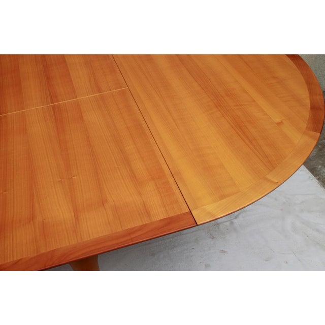 Mid-Century Modern Round Dining Table in Cherrywood from Lübke, 1965 For Sale - Image 3 of 13