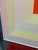 Orange French Artist Patrice Bertin Square Composition Oil on Canvas Signed and Custom Framed For Sale - Image 8 of 11