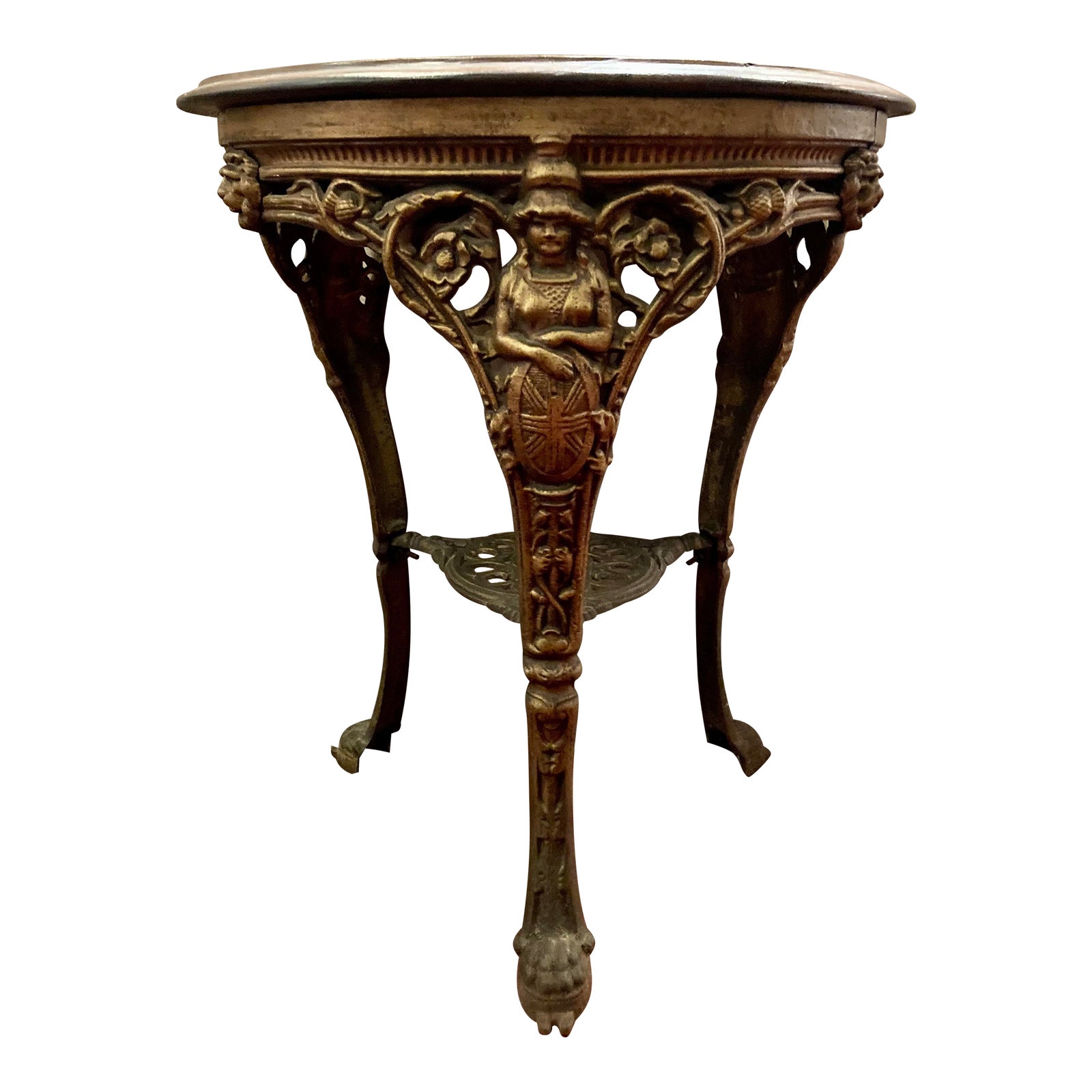 English Cast Iron Pub Table Chairish