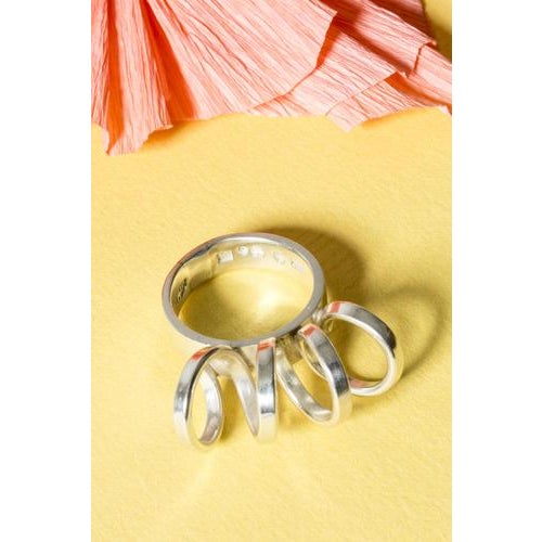 Mid-Century Modern Silver Ring by Cecilia Johansson, 1974 For Sale - Image 6 of 7