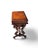 This 19th century American Victorian walnut sewing table has been refurbished with an antique brass handle finish, adding...