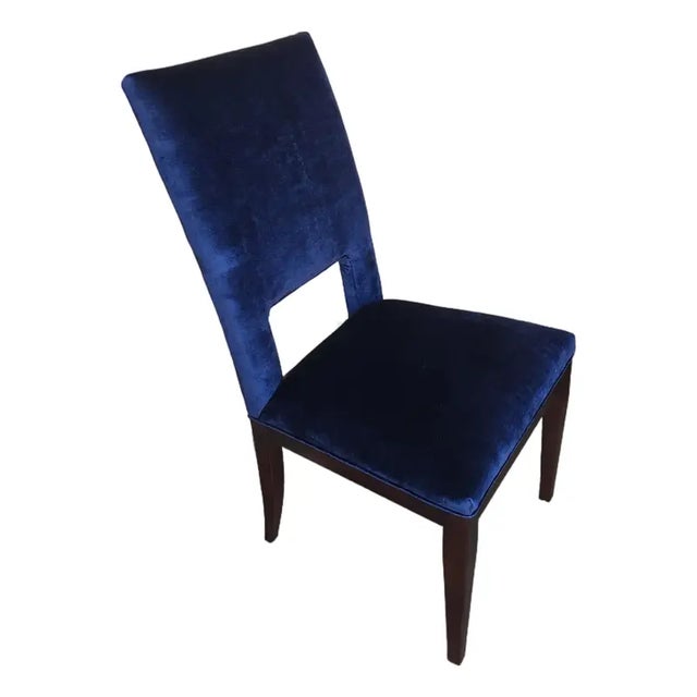 Century Furniture Milan Velvet Dining Side Chairs For Sale - Image 4 of 5