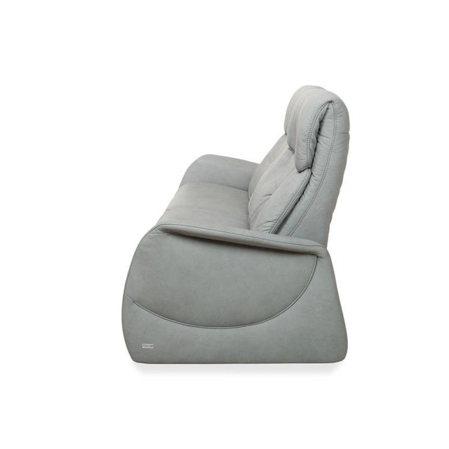 Varia 2-Seater Sofa in Grey Blue Leather from Mondo For Sale - Image 12 of 13