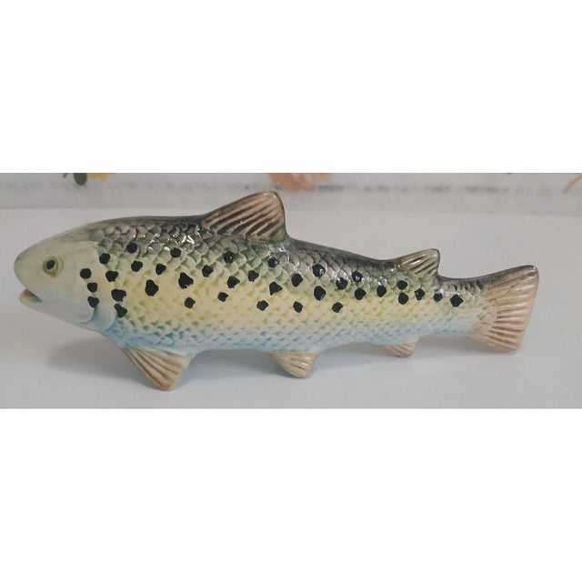Ceramic Vintage MCM Jay Willfred Andrea by Sadek Portugal Fish Figurine- Set of 2 For Sale - Image 7 of 8
