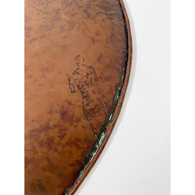 Mid-Century Modern Italian Sculptural Copper Mirror by Angelo Bragali, 1950s For Sale - Image 18 of 18