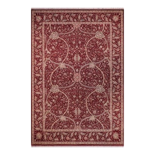 Art Nouveau 1990's Pak-Persian Red/Red Wool Rug - 9'0'' X 12'9'' For Sale