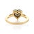 3.11 Carat Heart Shape Black Diamond Solitaire Ring Size 5.5 in 14k Gold For Sale - Image 10 of 16