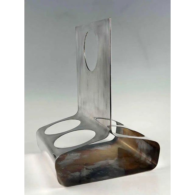 1970s 1970s Lino Sabattini Italian Silver Plated Four Wine Bottle Holder For Sale - Image 5 of 7