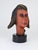 A beautiful, large 11" tall sculpted female head, showing a young woman or teenage girl, made in Vienna, Austria, in the...