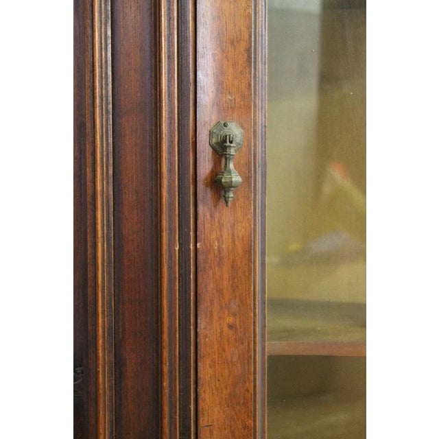 Walnut Display Cabinet, 1900s For Sale - Image 4 of 9