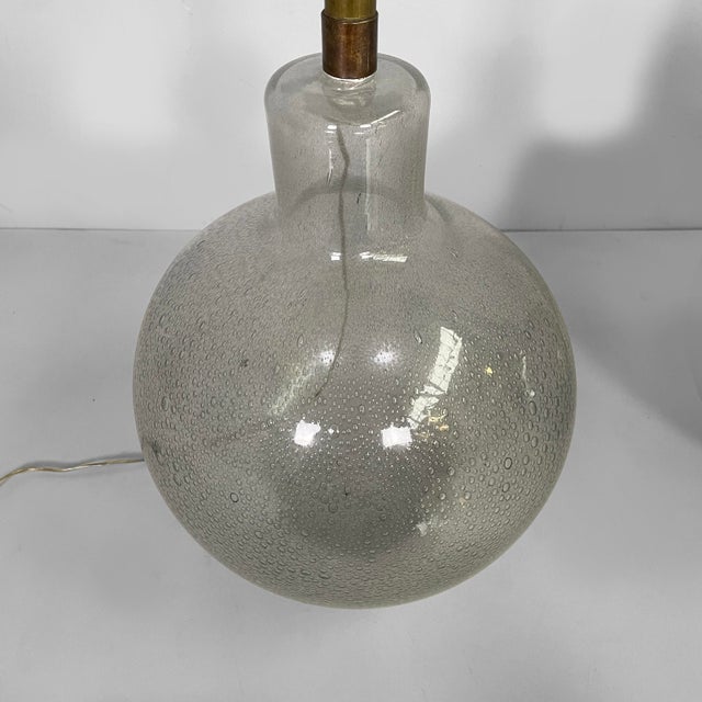 Mid-Century Modern Italian Murano Glass Table Lamps attributed to Barovier & Toso, 1960s, Set of 2 For Sale - Image 13 of 17
