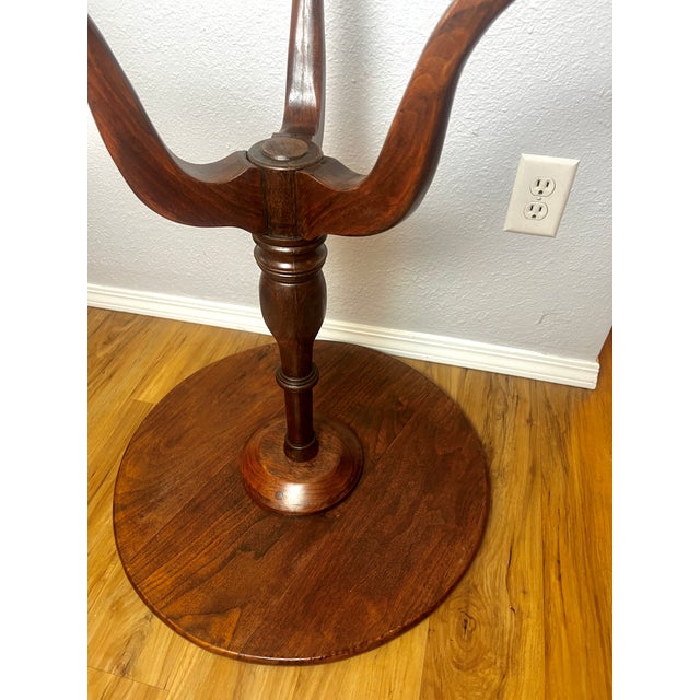 Antique Mahogany Snake-Foot Tripod Candle Table, 19th Century, Regency Tradition For Sale - Image 15 of 16