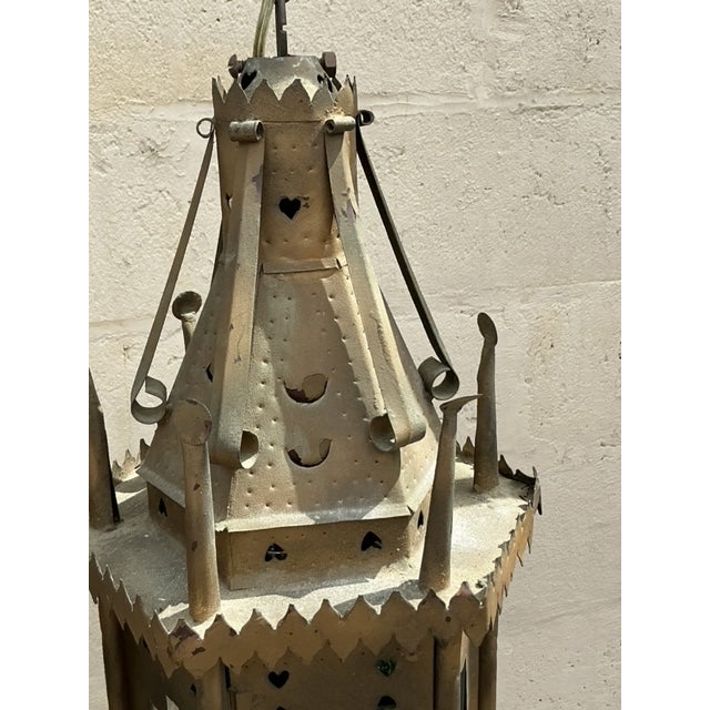 Illuminate your space with the exotic charm of these Vintage Boho Moorish Lanterns, inspired by Addison Mizner. This pair...