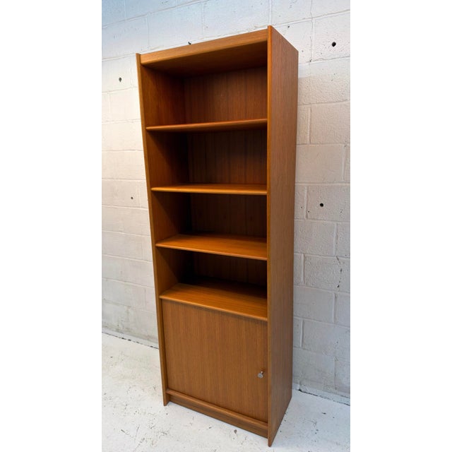 Mid 20th Century Mid-Century Modern Danish Teak Bookcase For Sale - Image 5 of 10