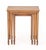 Set of Three Federal Style Walnut Nesting Tables. Largest: 23.5" H x 20.75" W x 15" D. Provenance: From a Central Park...