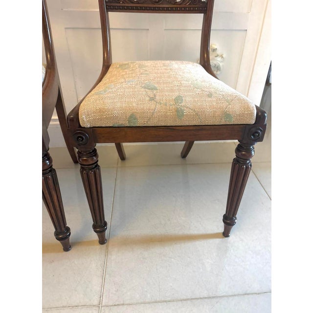 Antique Regency Rosewood Side Chairs, 1830s, Set of 2 For Sale - Image 10 of 14