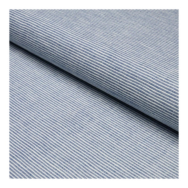 Sample - Schumacher Asher Fabric in Indigo For Sale