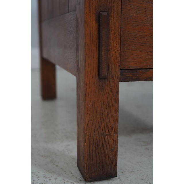 Stickley Mission Oak Arts & Crafts Executive Desk For Sale - Image 12 of 18