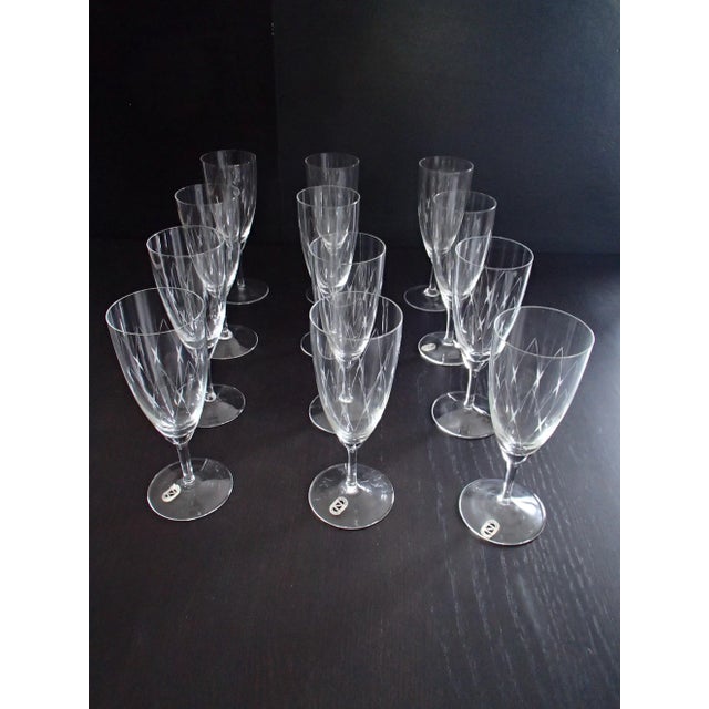 Crystal Champagne Flutes from Schott Zwiesel, 1950s, Set of 12 For Sale - Image 18 of 18
