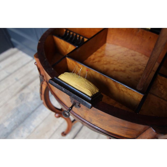 Wiener Baroque Sewing Table, 1860s For Sale - Image 12 of 18