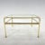 Italian design all-brass & glass coffee table by Mauro Lipparini, labeled. The table shows some signs of time (see photo)....