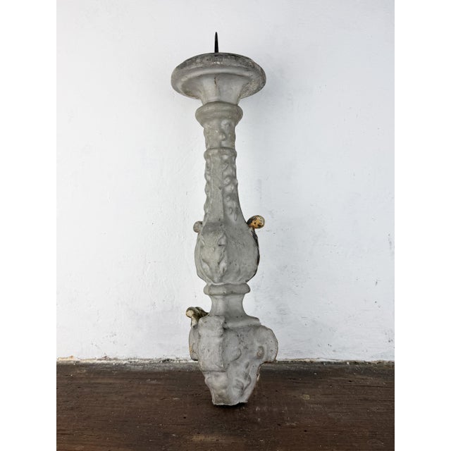 Rococo Antique Architecture Wood Altar Fragment For Sale - Image 3 of 14