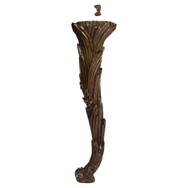 Hollywood Palm Regency Giltwood and Glass Cocktail Table Maison Charles Style For Sale - Image 9 of 14