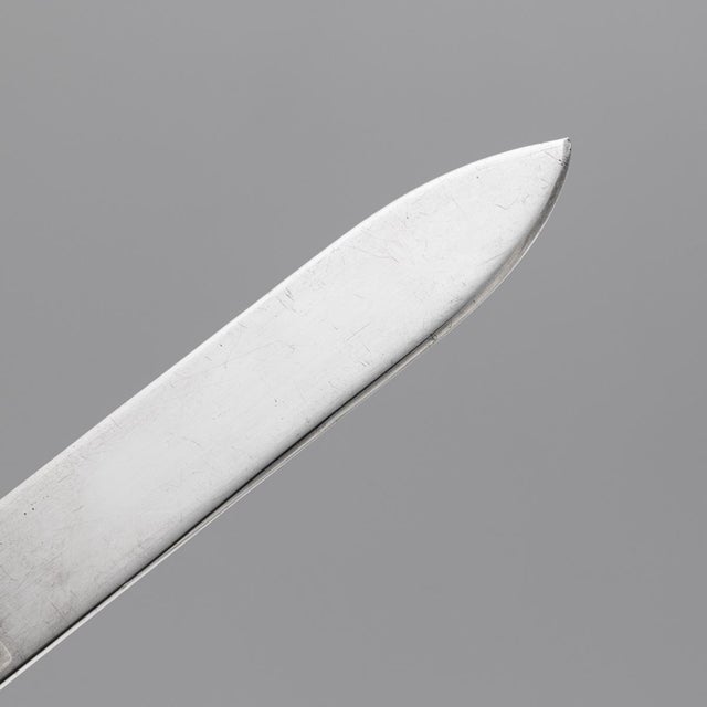 Metal Vintage 20th Century French Silver Letter Opener from Hermès, 1970 For Sale - Image 7 of 9