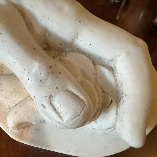 1950s Authentic Italian 1950s Plaster Anatomical Hand Study of a Hand Holding Coins For Sale - Image 5 of 8